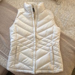 North Face White Puffer Vest